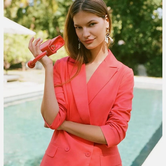 Anthropologie Orange Blazer - Picture 5 of 16